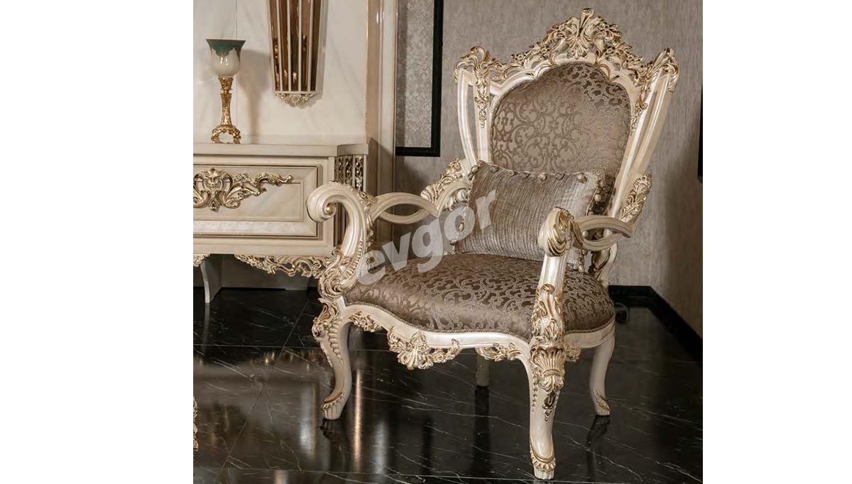 Zarafet White Sofa Set - 6