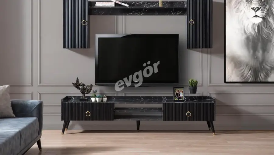 Zenose Black TV Unit - 1